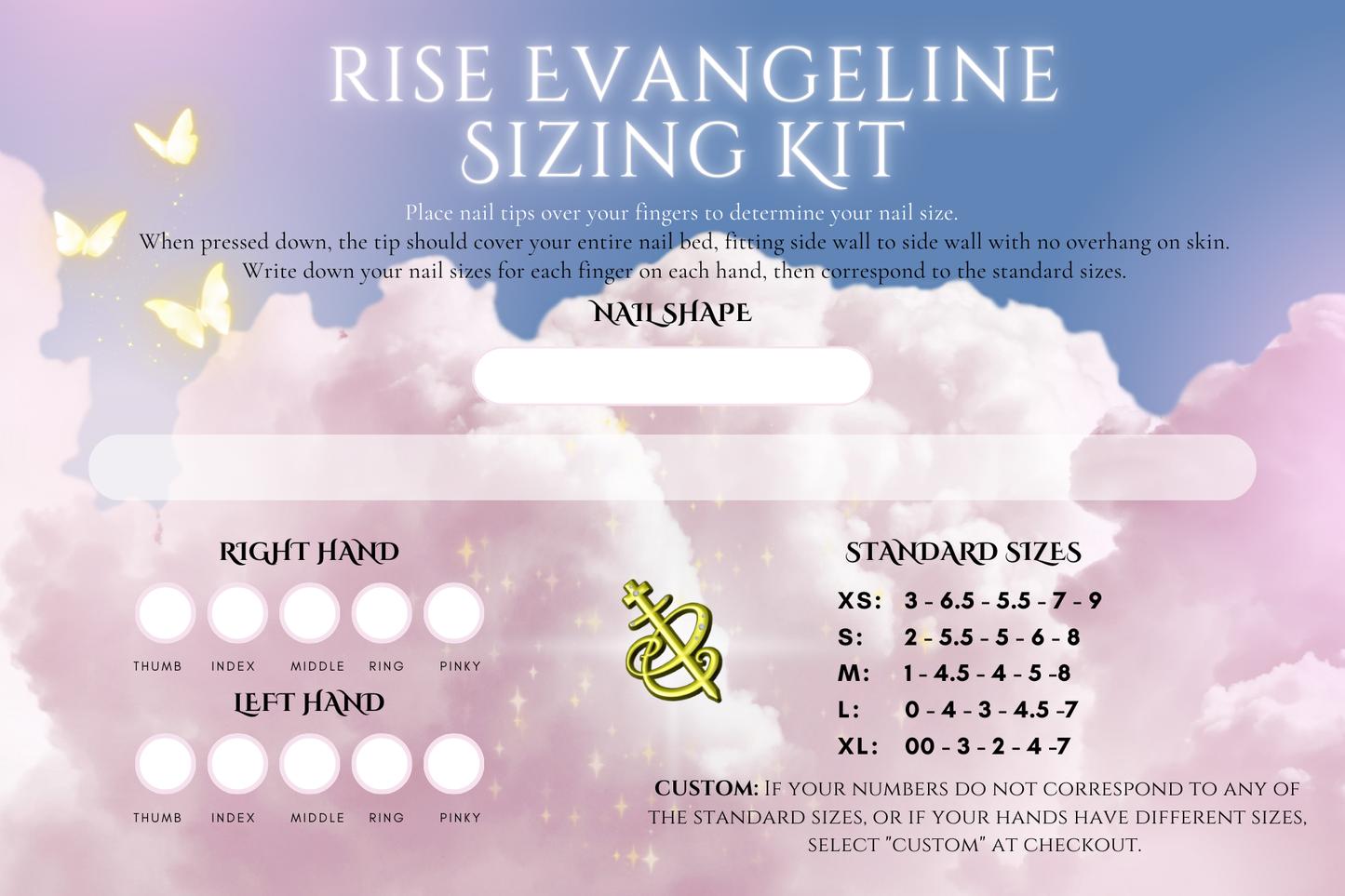 Rise Evangeline Sizing Kit